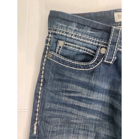 BKE Buckle Low Rise Bootcut Jeans Womens 27L x 33 Sabrina Thick Stitch Y2K 90's - Picture 6 of 13